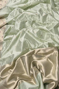 Green Handloom Chanderi Pure Silk Booti Design Saree