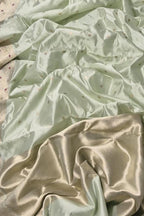 Green Handloom Chanderi Pure Silk Booti Design Saree