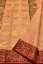 Pink Chanderi Pure Tissue Katan Silk Saree