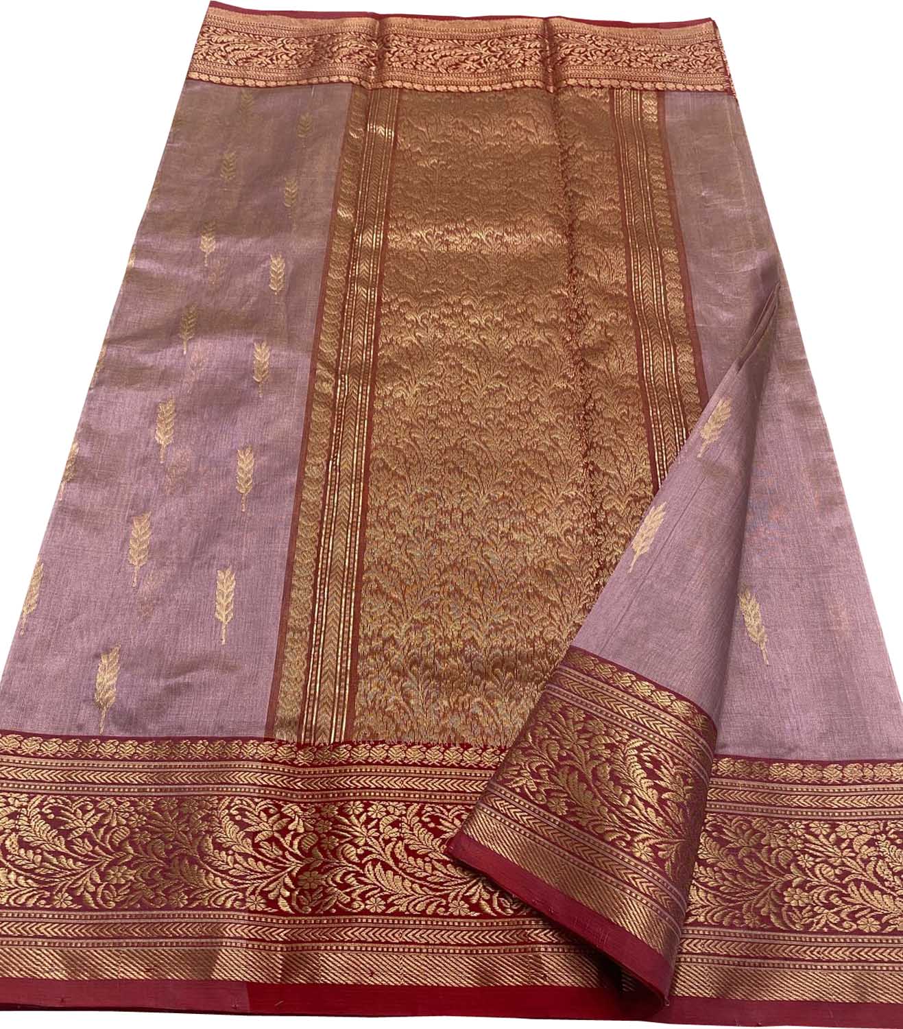 Beautiful Pink Chanderi Handloom Silk Saree - Luxurion World