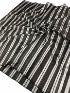 Elegant Black & White Chanderi Silk Saree - Luxurion World