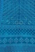 Blue Pure Georgette Chikankari Hand Embroidered With Bandhani Work Saree