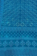 Blue Pure Georgette Chikankari Hand Embroidered With Bandhani Work Saree