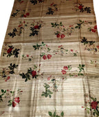 Stunning Pastel Tussar Ghicha Silk Saree with Digital Print - Luxurion World