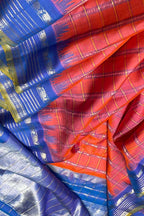 Stunning Pink Gadwal Silk Saree - Handloom Beauty - Luxurion World