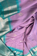 Exquisite Purple Handloom Silk Saree - Pure Elegance - Luxurion World