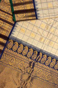 Pastel Gadwal Silk Saree: Handloom Elegance - Luxurion World