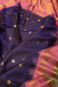 Purple Gadwal Handloom Pure Silk Saree - Luxurion World
