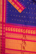 Exquisite Blue Handloom Gadwal Silk Saree - Luxurion World