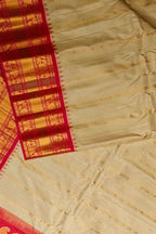 Exquisite Pastel Handloom Gadwal Pure Silk Saree - Luxurion World