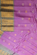 Exquisite Purple Handloom Gadwal Pure Silk Saree - Luxurion World