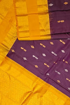 Exquisite Purple Handloom Gadwal Pure Silk Saree - Luxurion World