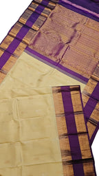 Golden Handloom Gadwal Pure Silk Saree - Luxurion World
