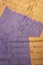 Purple Handloom Gadwal Pure Silk Saree - Luxurion World