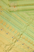 Green Handloom Gadwal Pure Silk Saree