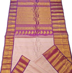 Pink Handloom Gadwal Pure Silk Saree
