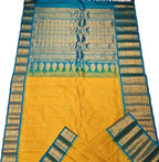 Yellow Handloom Gadwal Pure Silk Saree