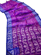 Exquisite Purple Jamdani Muslin Saree - Luxurion World