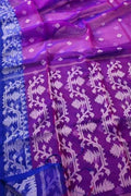 Exquisite Purple Jamdani Muslin Saree - Luxurion World
