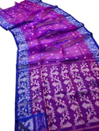 Exquisite Purple Jamdani Muslin Saree - Luxurion World