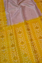 Pastel Pink Pure Handweaved Jamdani Saree - Luxurion World