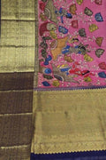 Stunning Multicolor Hand Pen Kalamkari Silk Saree - Luxurion World