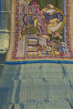 Stunning Multicolor Hand Pen Kalamkari Silk Saree - Luxurion World