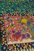 Vibrant Kalamkari Silk Saree with Multicolor Design - Luxurion World