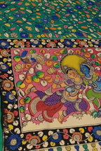 Vibrant Kalamkari Silk Saree with Multicolor Design - Luxurion World