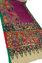 Vibrant Kalamkari Silk Saree with Multicolor Design - Luxurion World