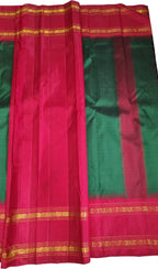 Green Kanjeevaram Handloom Pure Silk Saree - Luxurion World
