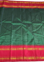 Green Kanjeevaram Handloom Pure Silk Saree - Luxurion World