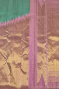 Blue Kanjeevaram Handloom Pure Silk Saree - Luxurion World