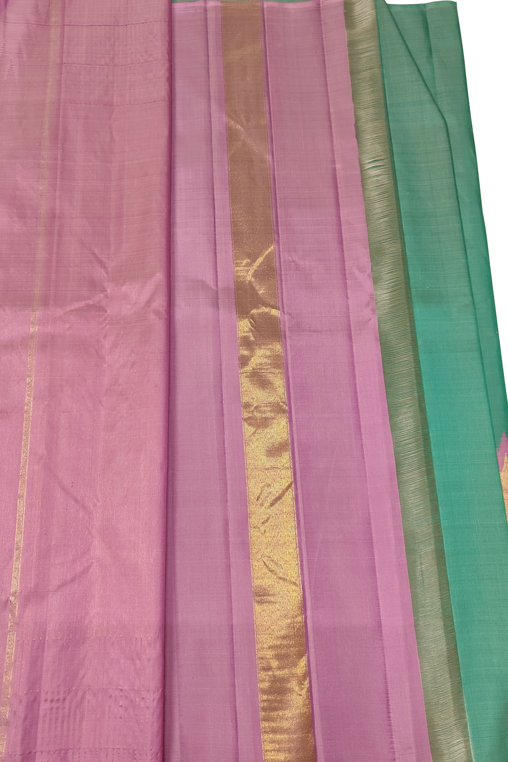 Blue Kanjeevaram Handloom Pure Silk Saree - Luxurion World