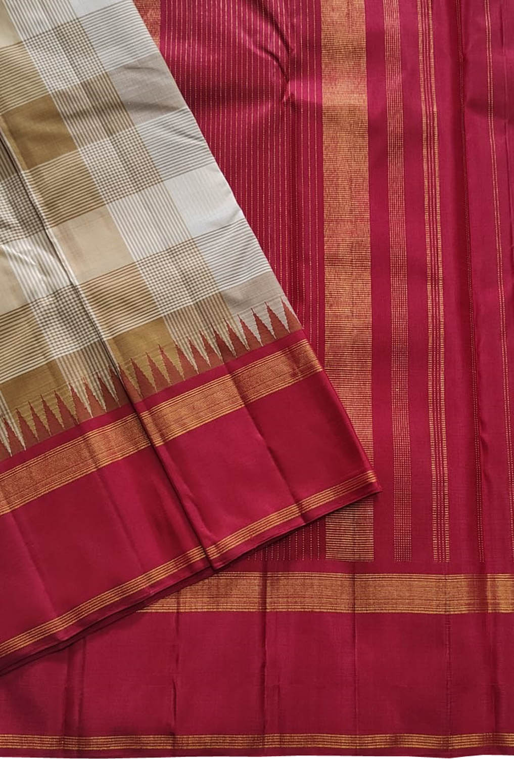 Exquisite Multicolor Kanjeevaram Pure Silk Saree - Luxurion World