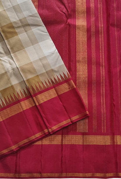 Exquisite Multicolor Kanjeevaram Pure Silk Saree - Luxurion World