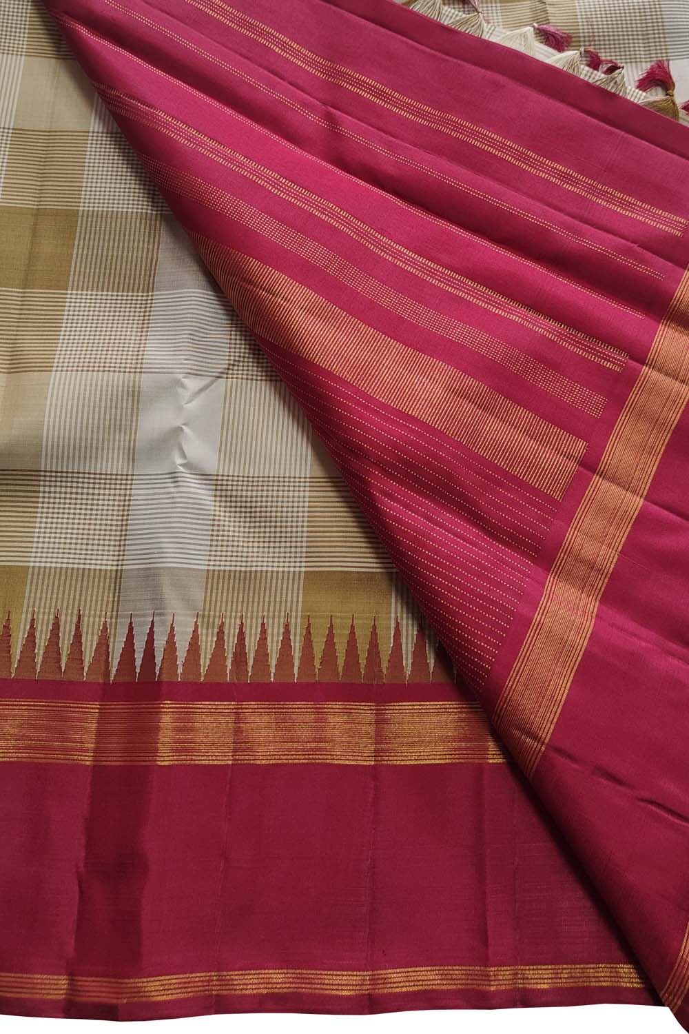 Exquisite Multicolor Kanjeevaram Pure Silk Saree - Luxurion World