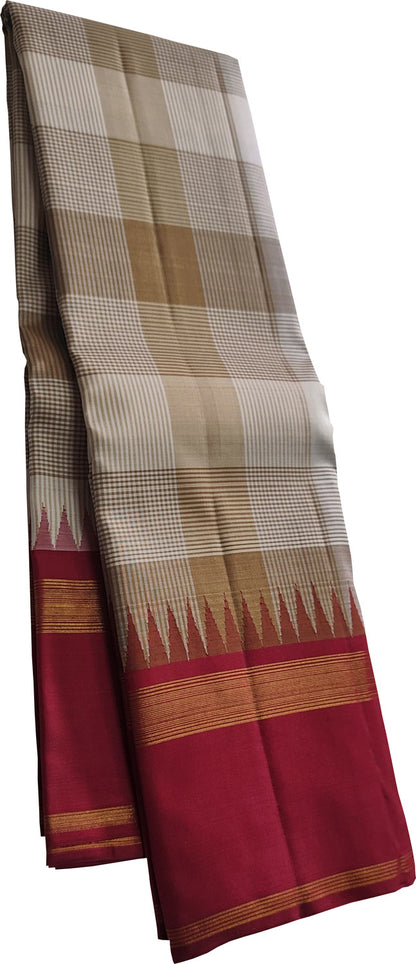 Exquisite Multicolor Kanjeevaram Pure Silk Saree - Luxurion World