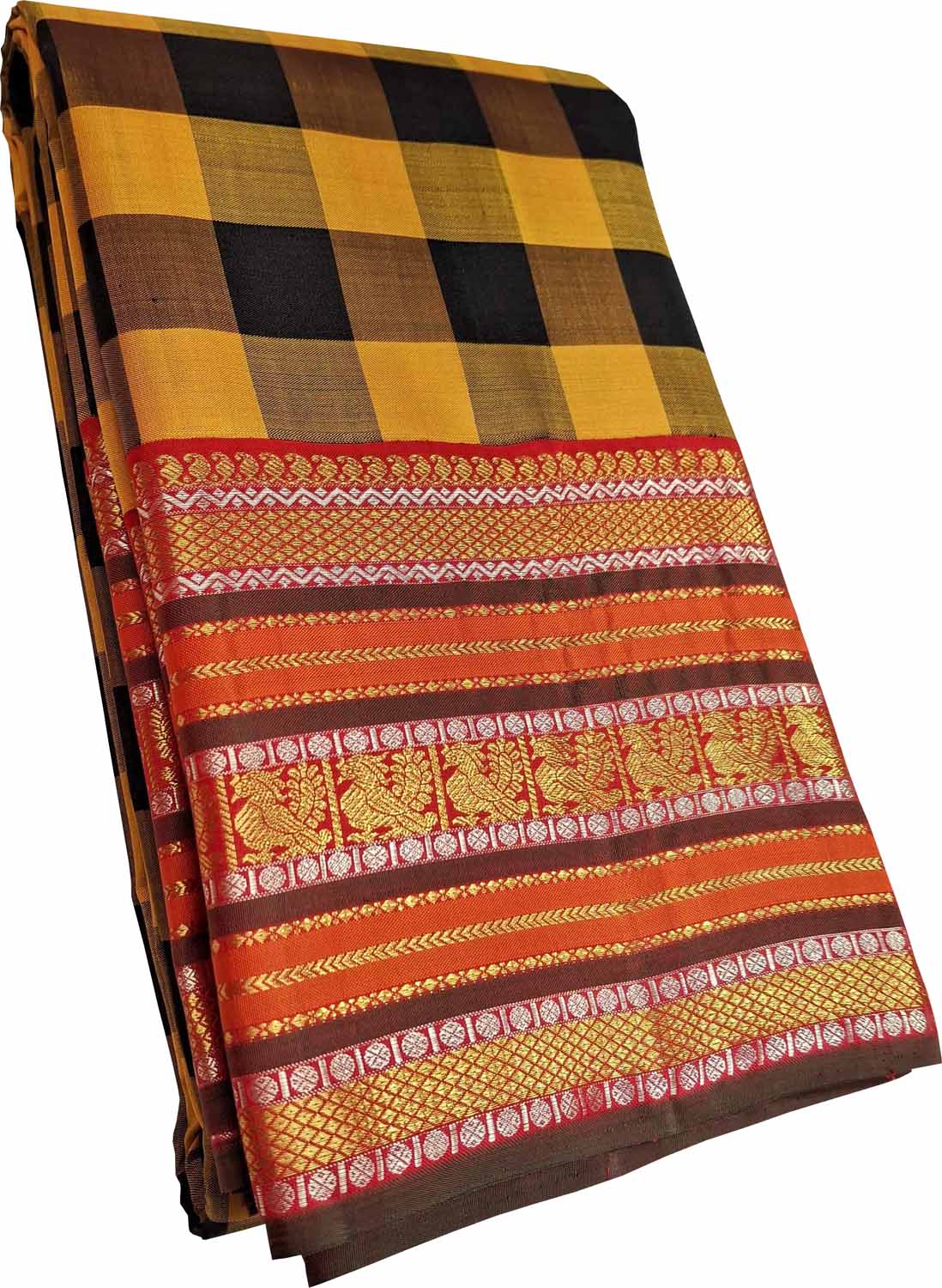 Exquisite Multicolor Kanjeevaram Pure Silk Saree - Luxurion World