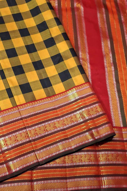 Exquisite Multicolor Kanjeevaram Pure Silk Saree - Luxurion World