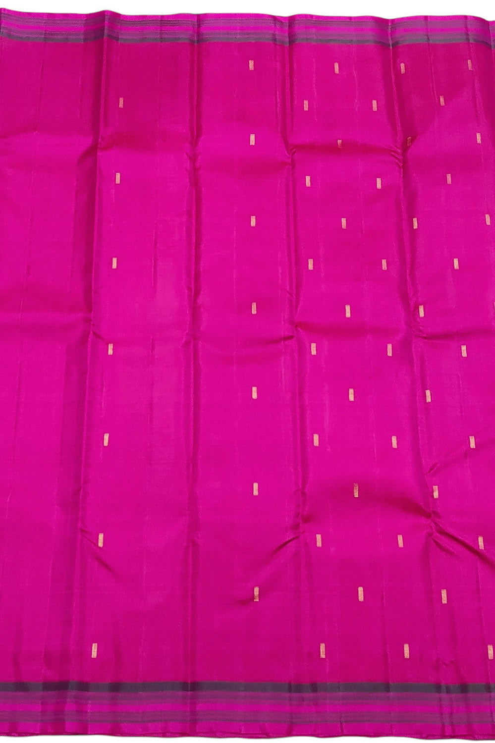 Stunning Pink And Green Handloom Kanjeevaram Pure Silk Saree - Luxurion World