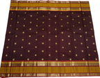 Maroon Handloom Kanjeevaram Pure Silk Saree - Luxurion World