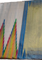 Multicolor Handloom Kanjeevaram Pure Silk Saree - Luxurion World