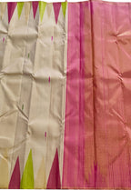 Pastel Handloom Kanjeevaram Pure Silk Saree - Luxurion World