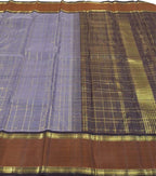Purple Kanjeevaram Handloom Pure Silk Saree - Luxurion World