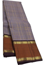 Purple Kanjeevaram Handloom Pure Silk Saree - Luxurion World