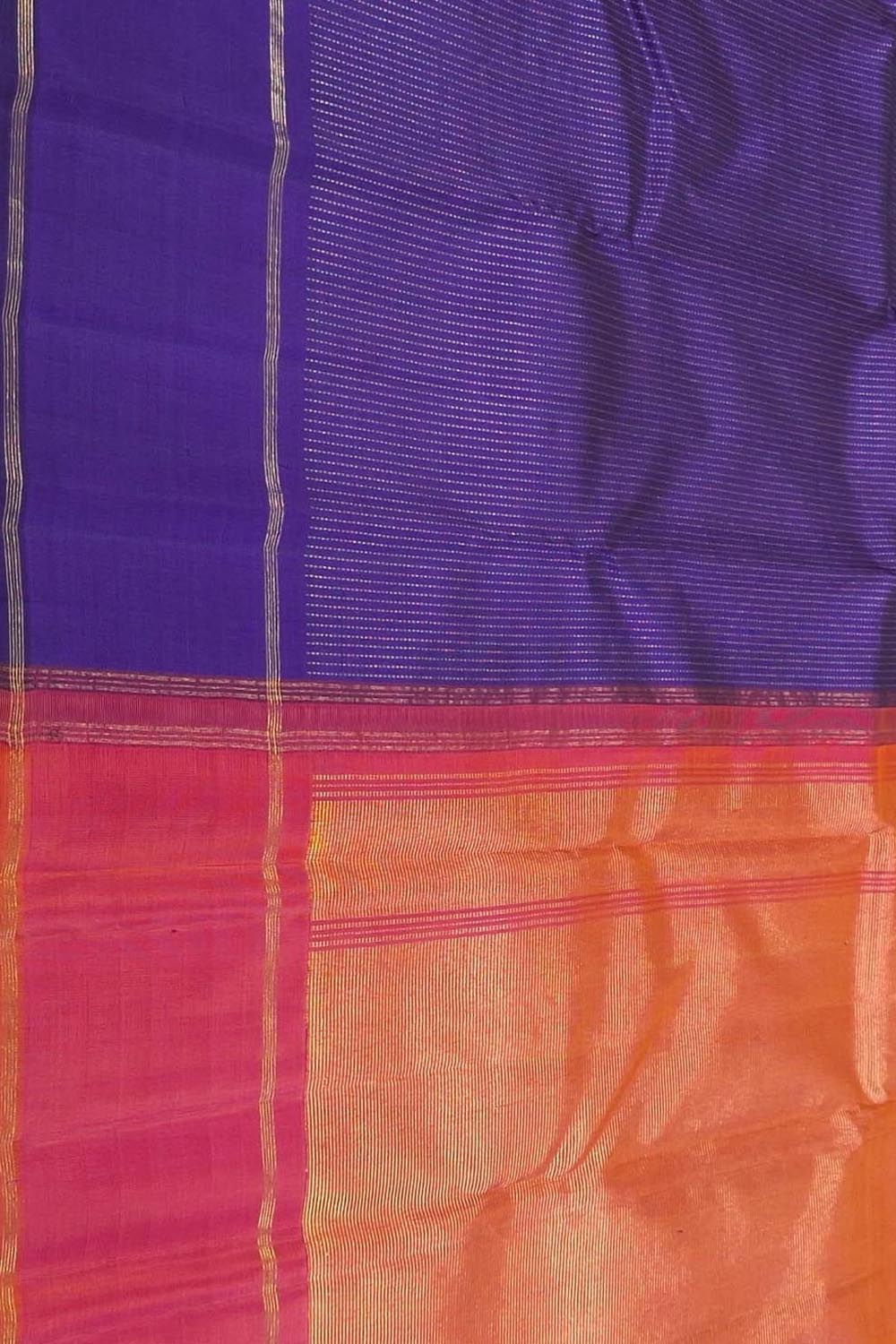 Royal Blue Kanjeevaram Silk Saree - Handloom Pure Elegance - Luxurion World