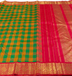 Exquisite Multicolor Kanjeevaram Handloom Pure Silk Saree - Luxurion World