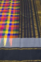 Exquisite Multicolor Kanjeevaram Handloom Pure Silk Saree - Luxurion World