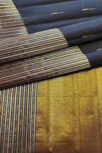 Exquisite Black Kanjeevaram Handloom Pure Silk Saree - Luxurion World
